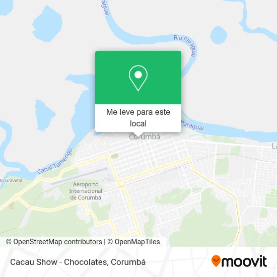 Cacau Show - Chocolates mapa