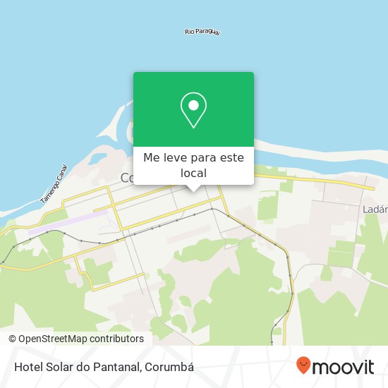 Hotel Solar do Pantanal mapa