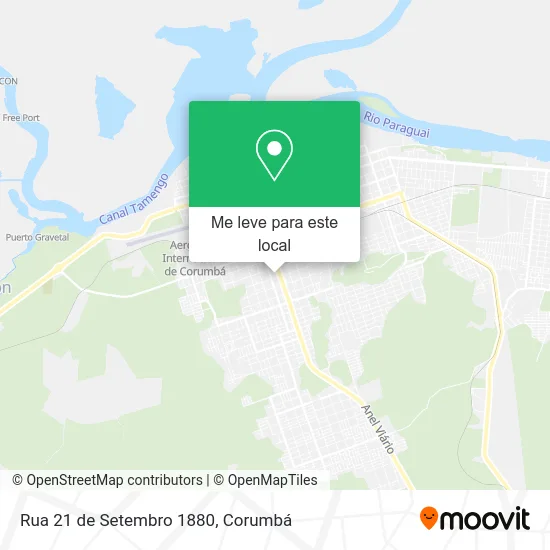 Rua 21 de Setembro 1880 mapa