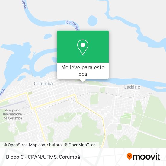 Bloco C - CPAN/UFMS mapa