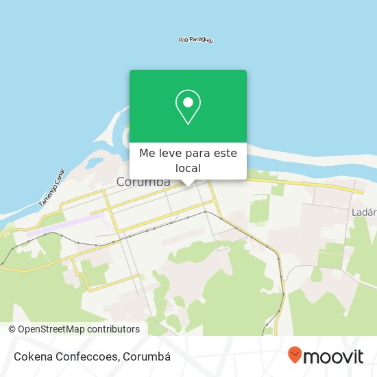 Cokena Confeccoes, Rua Colombo, 70 Corumbá Corumbá-MS 79303-090 mapa
