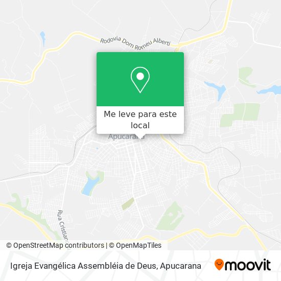 Igreja Evangélica Assembléia de Deus mapa