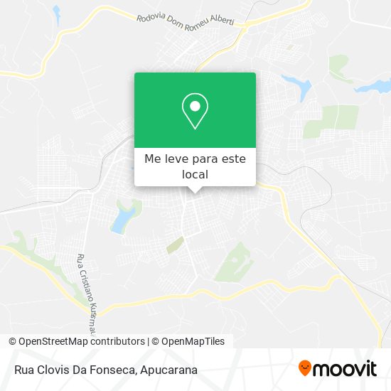 Rua Clovis Da Fonseca mapa