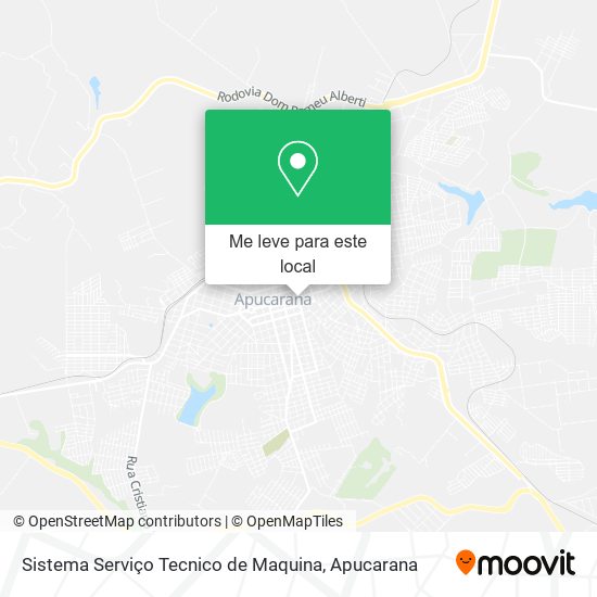 Sistema Serviço Tecnico de Maquina mapa