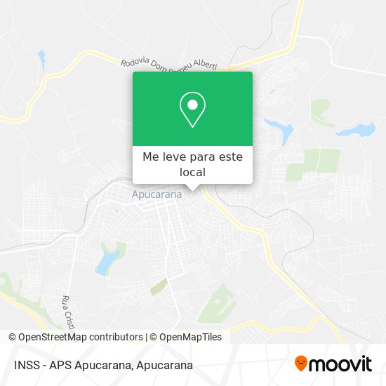 INSS - APS Apucarana mapa