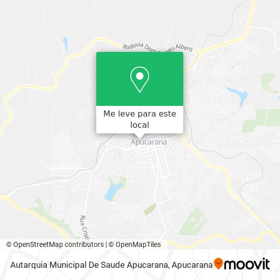 Autarquia Municipal De Saude Apucarana mapa