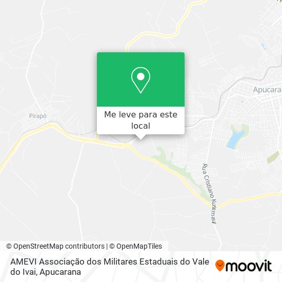 AMEVI Associação dos Militares Estaduais do Vale do Ivai mapa