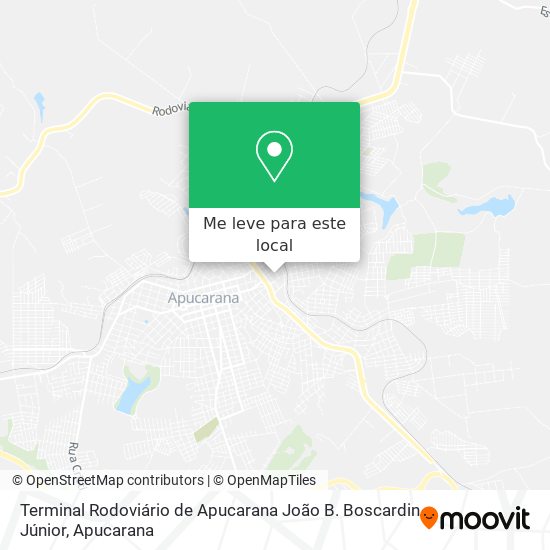 Terminal Rodoviário de Apucarana João B. Boscardin Júnior mapa