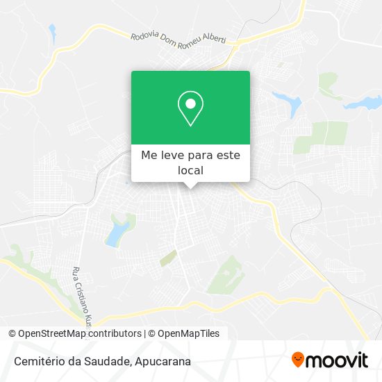 Cemitério da Saudade mapa