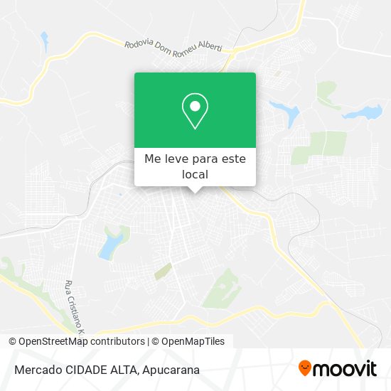 Mercado CIDADE ALTA mapa