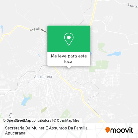 Secretaria Da Mulher E Assuntos Da Família mapa