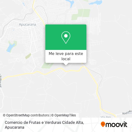 Comercio de Frutas e Verduras Cidade Alta mapa