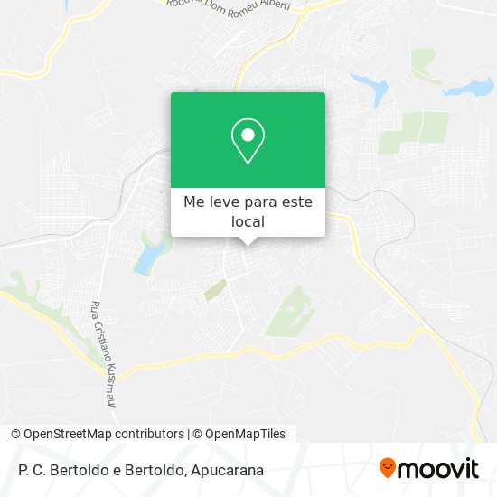 P. C. Bertoldo e Bertoldo mapa