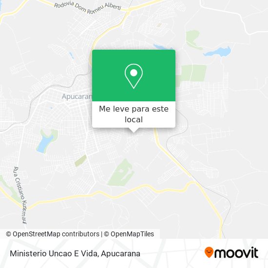 Ministerio Uncao E Vida mapa