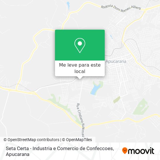 Seta Certa - Industria e Comercio de Confeccoes mapa