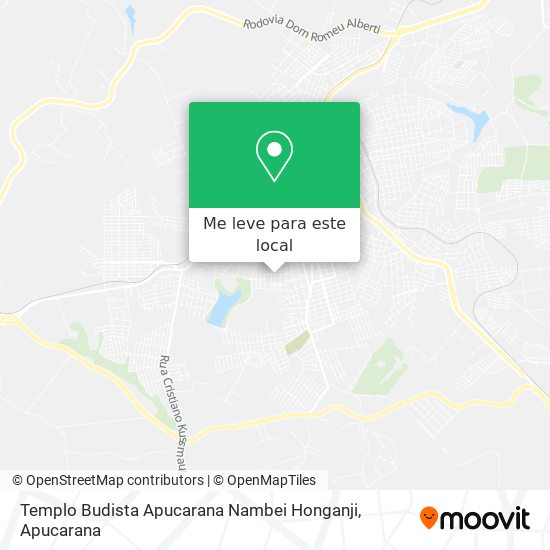 Templo Budista Apucarana Nambei Honganji mapa