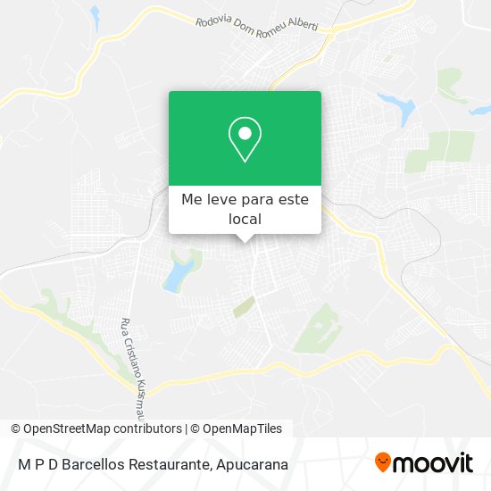 M P D Barcellos Restaurante mapa