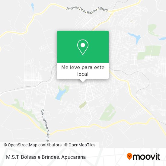 M.S.T. Bolsas e Brindes mapa