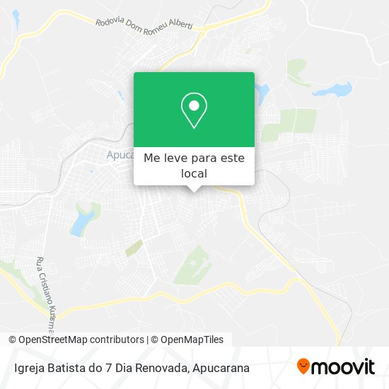 Igreja Batista do 7 Dia Renovada mapa