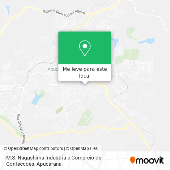 M.S. Nagashima Industria e Comercio de Confeccoes mapa