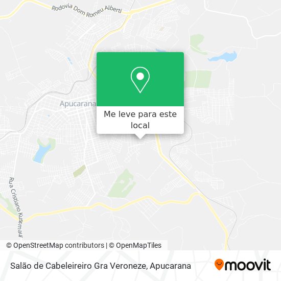 Salão de Cabeleireiro Gra Veroneze mapa