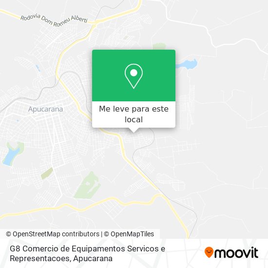 G8 Comercio de Equipamentos Servicos e Representacoes mapa