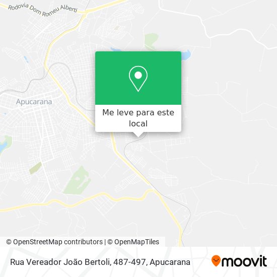 Rua Vereador João Bertoli, 487-497 mapa