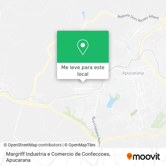 Margriff Industria e Comercio de Confeccoes mapa