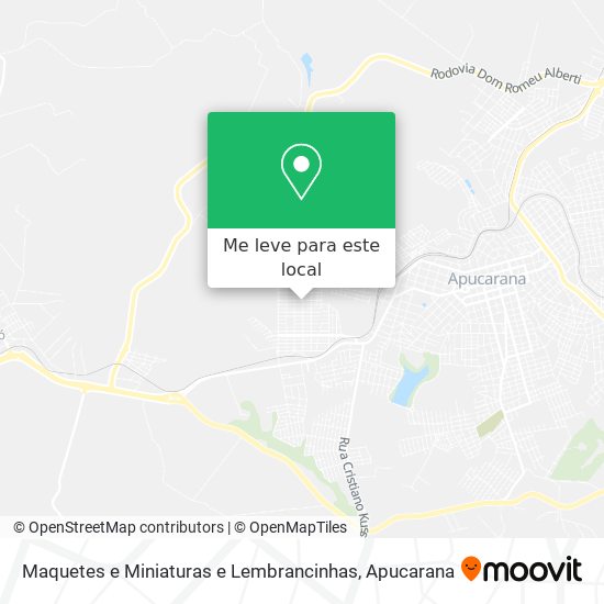 Maquetes e Miniaturas e Lembrancinhas mapa