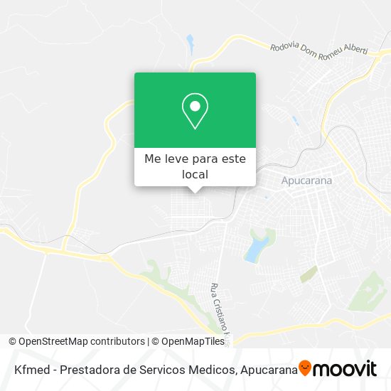 Kfmed - Prestadora de Servicos Medicos mapa