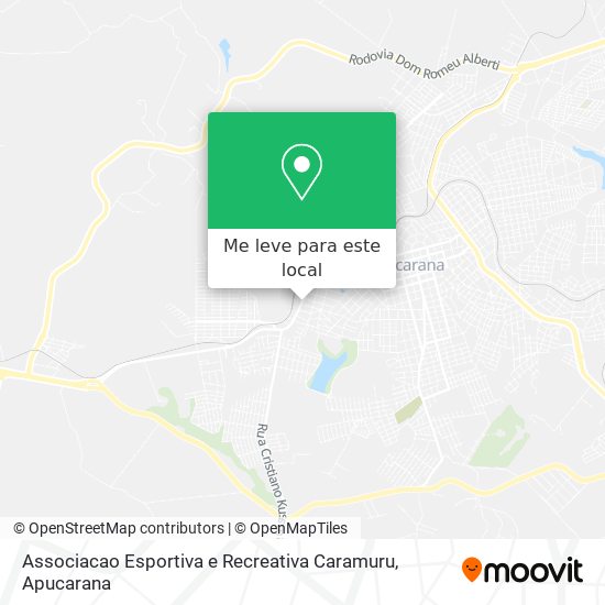 Associacao Esportiva e Recreativa Caramuru mapa