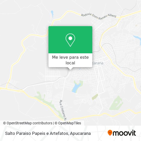 Salto Paraiso Papeis e Artefatos mapa