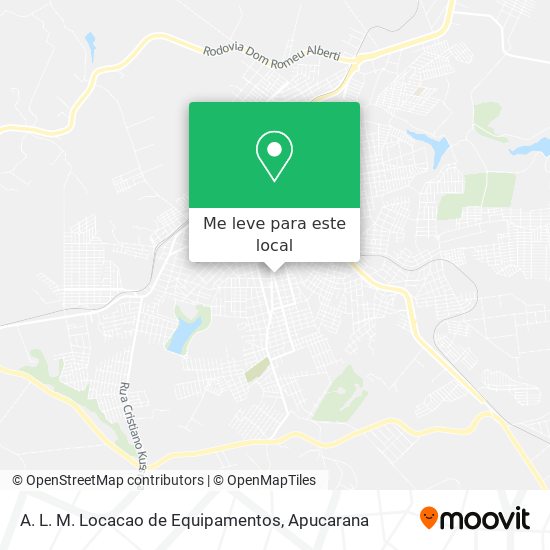 A. L. M. Locacao de Equipamentos mapa