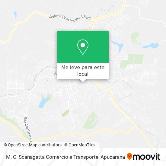 M. C. Scanagatta Comercio e Transporte mapa