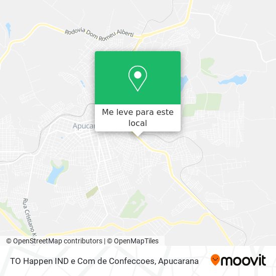 TO Happen IND e Com de Confeccoes mapa