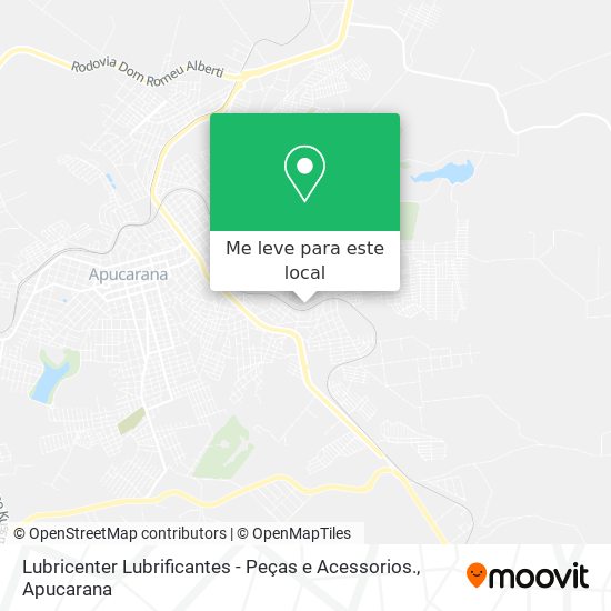 Lubricenter Lubrificantes - Peças e Acessorios. mapa