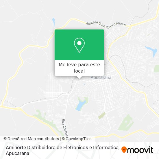 Aminorte Distribuidora de Eletronicos e Informatica mapa