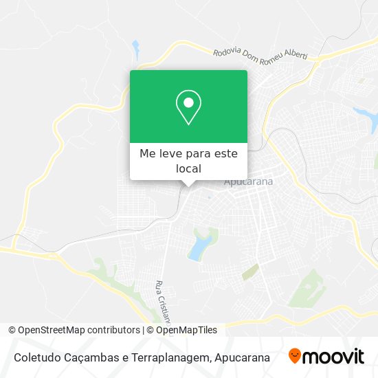 Coletudo Caçambas e Terraplanagem mapa