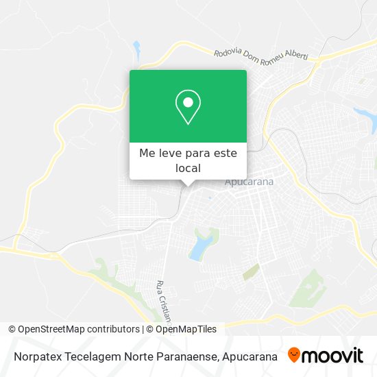 Norpatex Tecelagem Norte Paranaense mapa