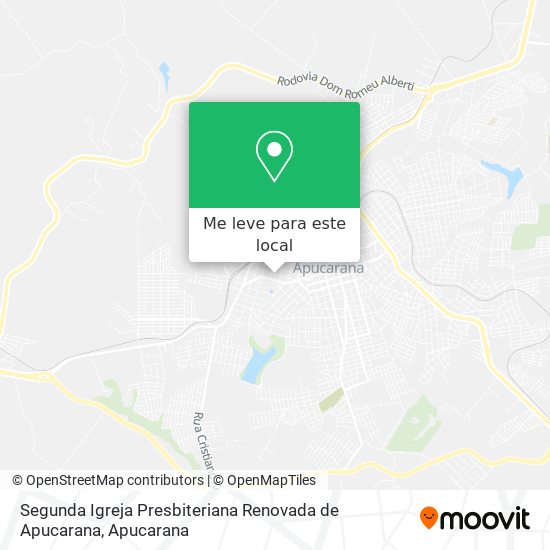 Segunda Igreja Presbiteriana Renovada de Apucarana mapa