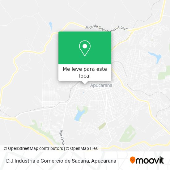 D.J.Industria e Comercio de Sacaria mapa