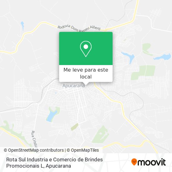 Rota Sul Industria e Comercio de Brindes Promocionais L mapa