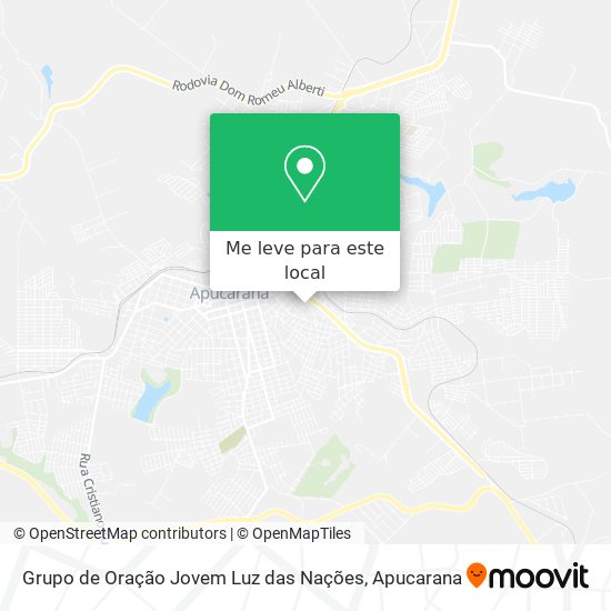 Grupo de Oração Jovem Luz das Nações mapa