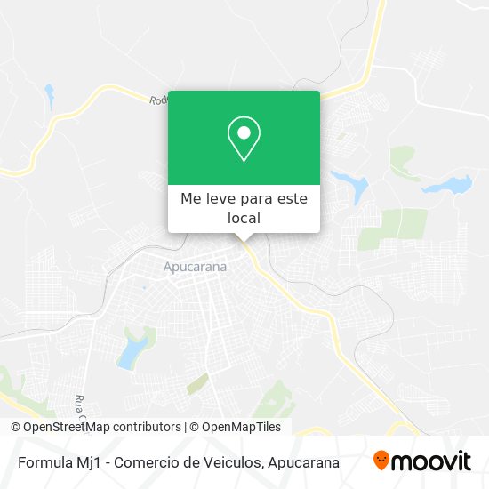 Formula Mj1 - Comercio de Veiculos mapa