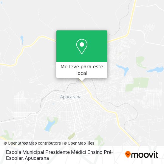 Escola Municipal Presidente Médici Ensino Pré-Escolar mapa