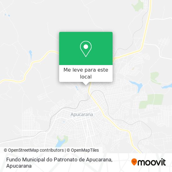 Fundo Municipal do Patronato de Apucarana mapa