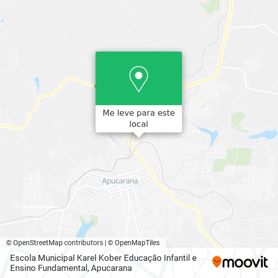 Escola Municipal Karel Kober Educação Infantil e Ensino Fundamental mapa