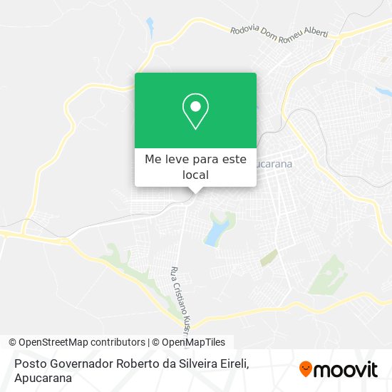 Posto Governador Roberto da Silveira Eireli mapa