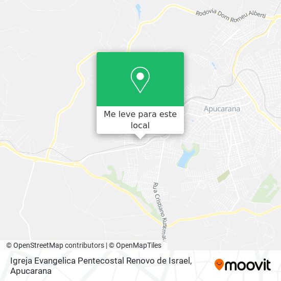 Igreja Evangelica Pentecostal Renovo de Israel mapa