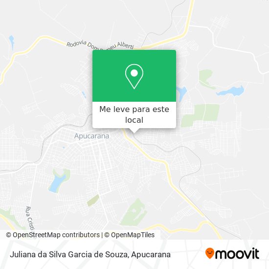 Juliana da Silva Garcia de Souza mapa